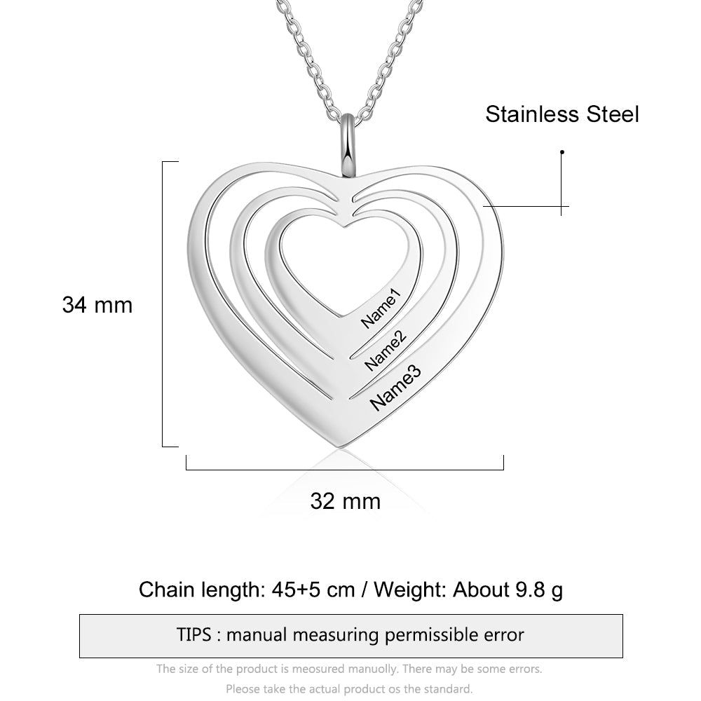 Stainless Steel Heart Necklace