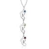 Personalized Name Baby Feet Necklace