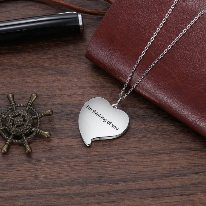 Personalized Rhodium Plated Photo Necklace