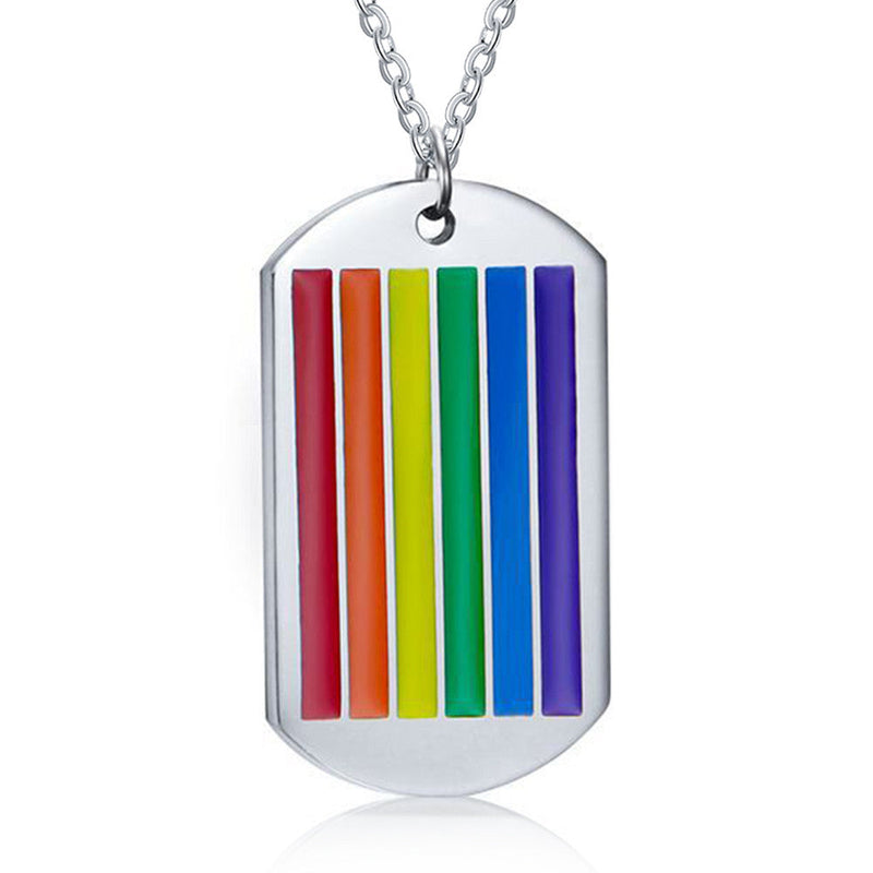 Engraving Stainless Steel Shield Necklace