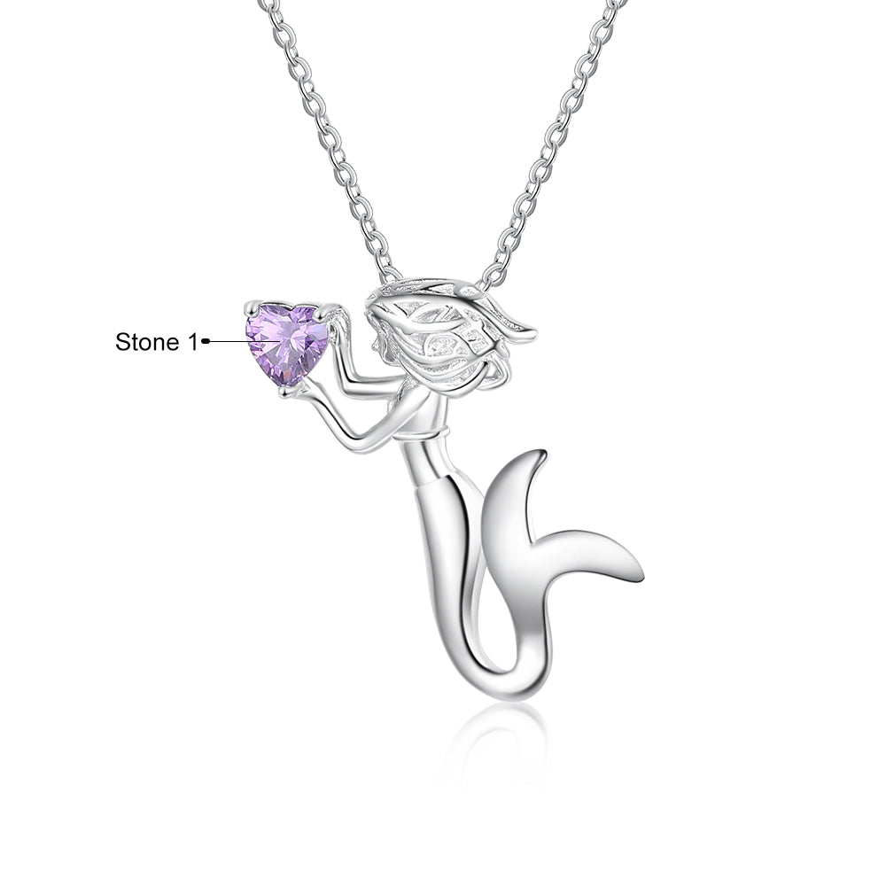Personalized Rhodium Plated Children's Necklace