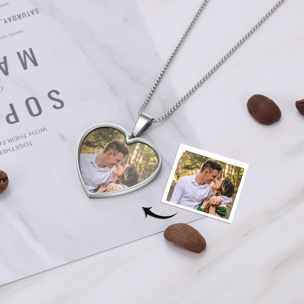 Personalized Stainless Steel Photo Necklace