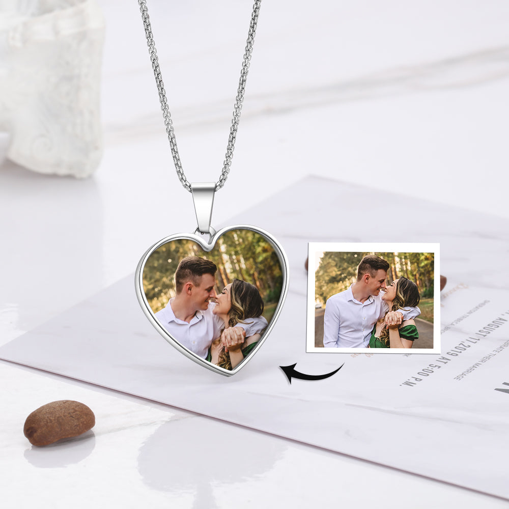 Personalized Stainless Steel Photo Necklace