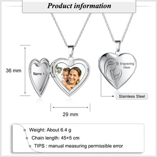 Personalized Stainless Steel Photo Necklace