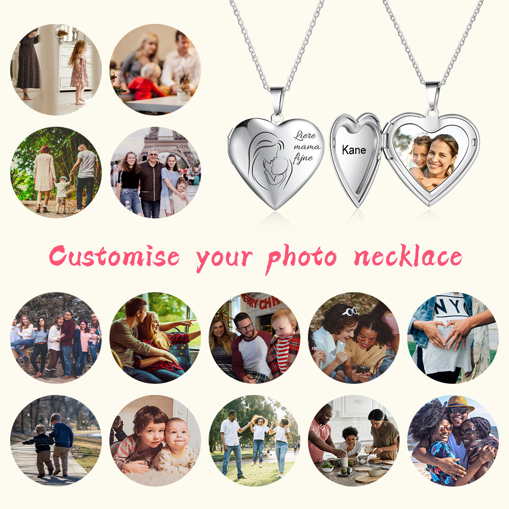 Personalized Stainless Steel Photo Necklace