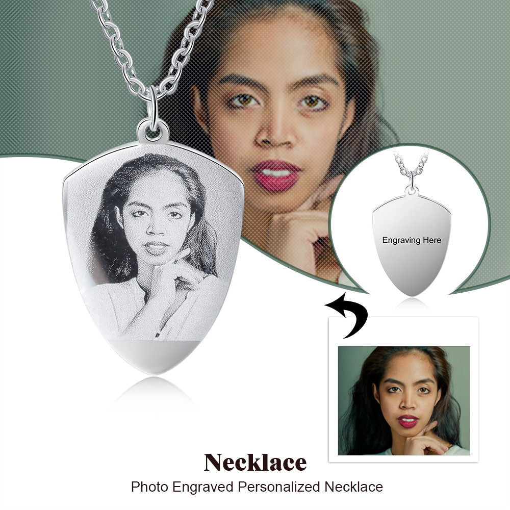 Personalized Stainless Steel Photo Necklace