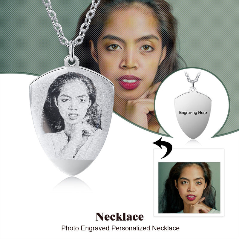 Personalized Stainless Steel Photo Necklace