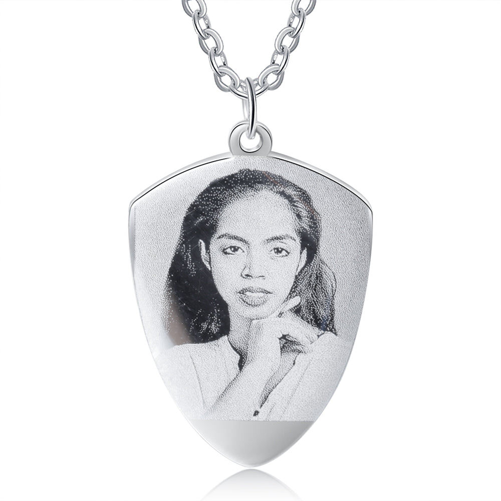 Personalized Stainless Steel Photo Necklace