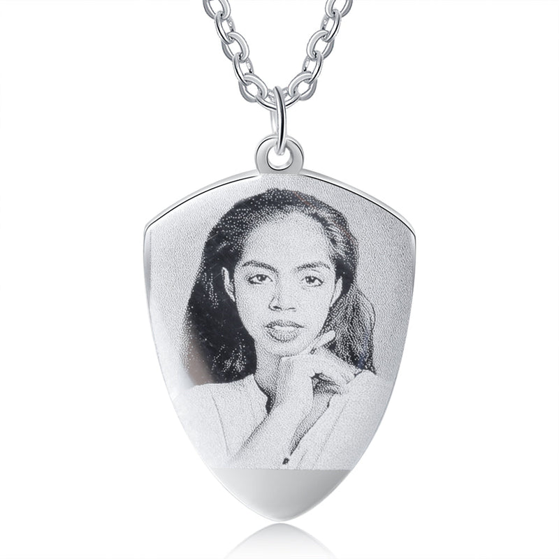 Personalized Stainless Steel Photo Necklace