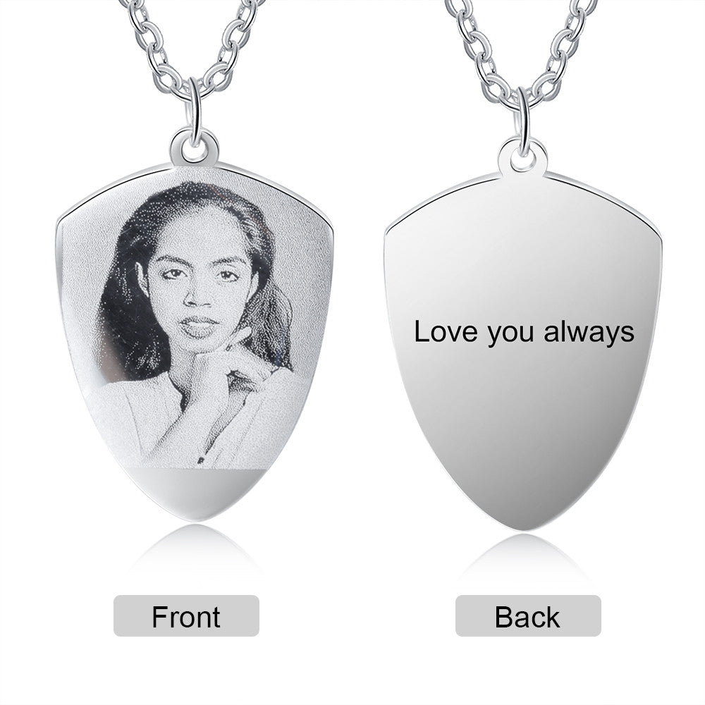 Personalized Stainless Steel Photo Necklace