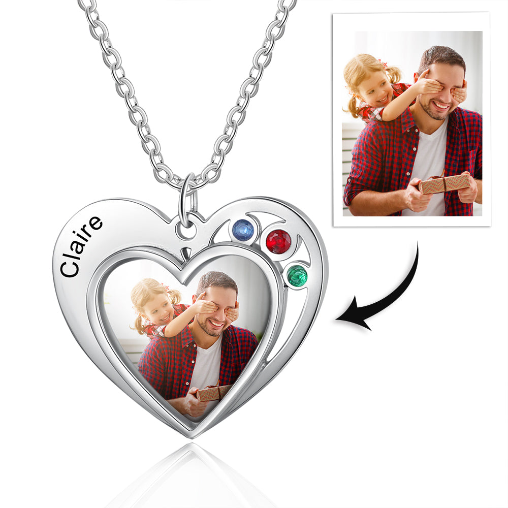 Personalized Stainless Steel Photo Necklace