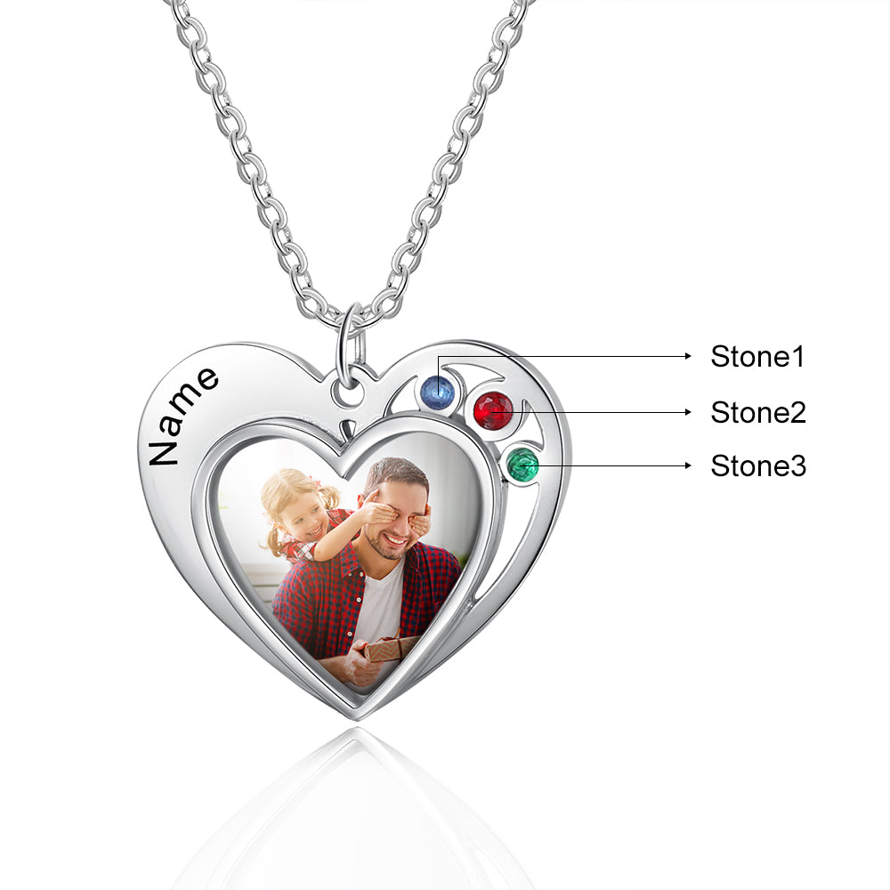 Personalized Stainless Steel Photo Necklace