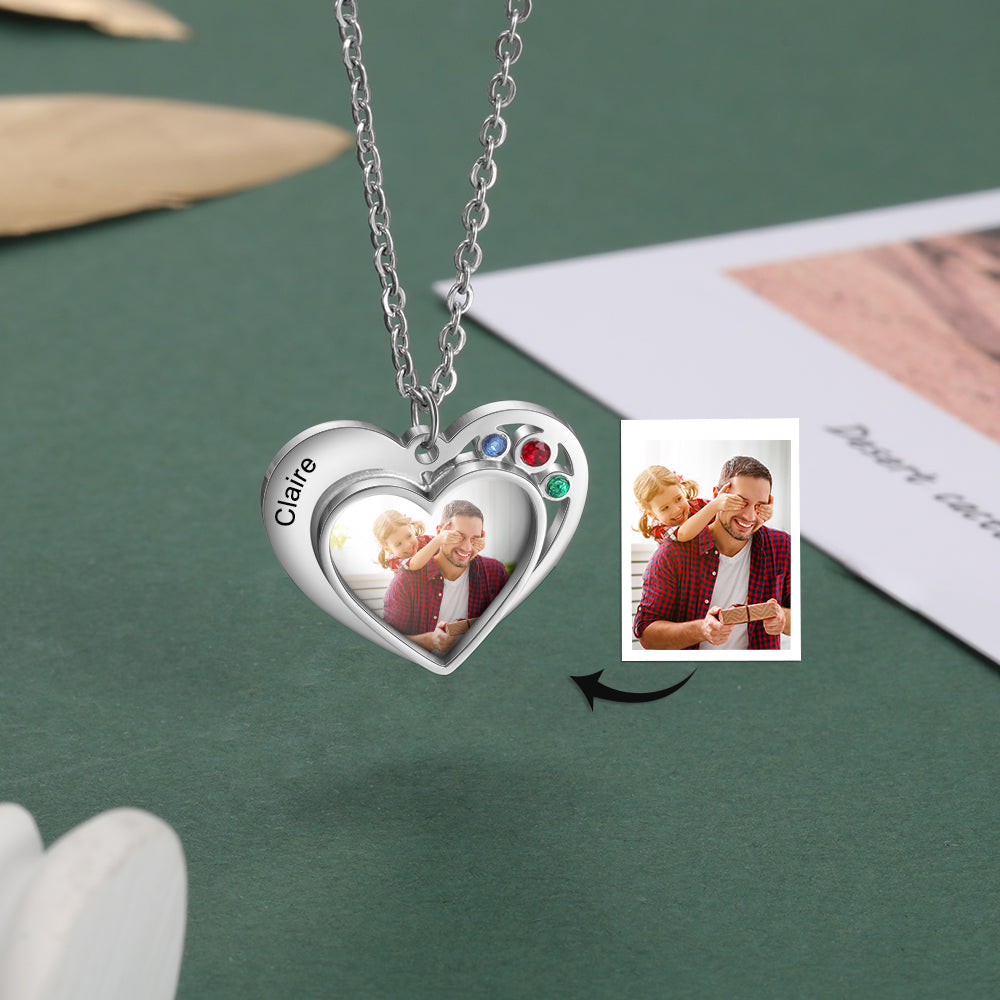 Personalized Stainless Steel Photo Necklace
