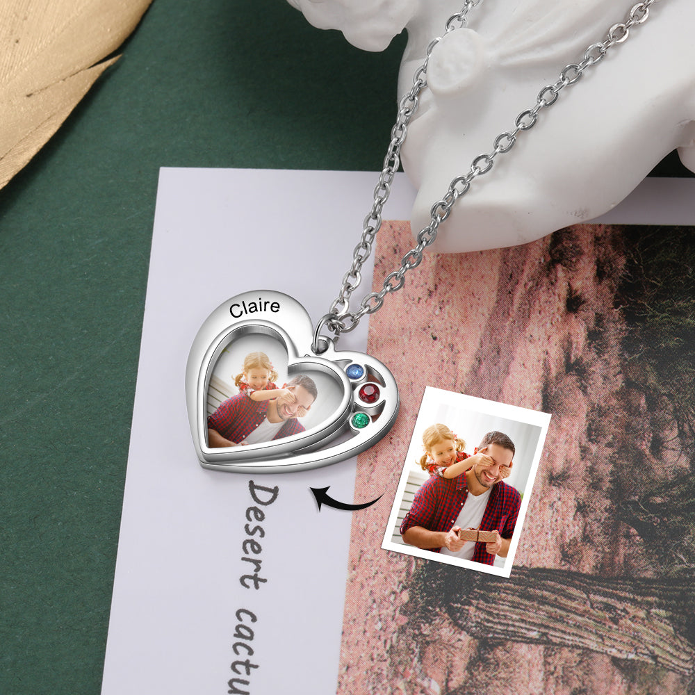 Personalized Stainless Steel Photo Necklace