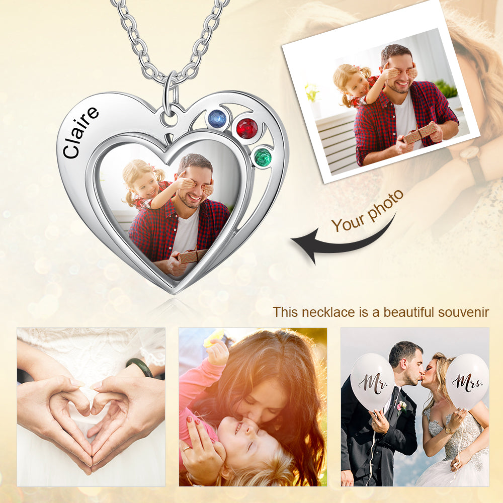 Personalized Stainless Steel Photo Necklace