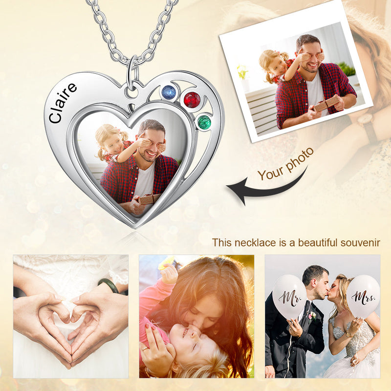 Personalized Stainless Steel Photo Necklace