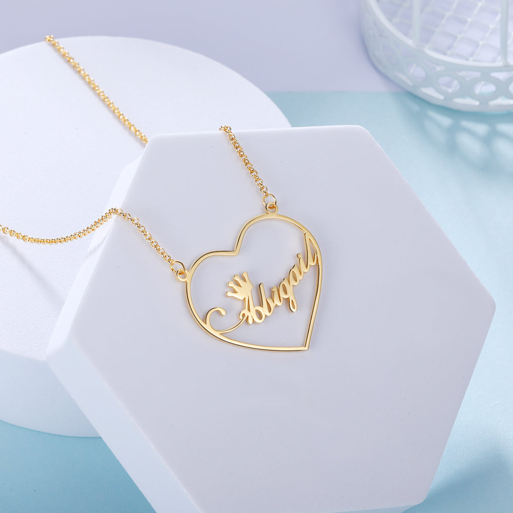 Personalized Rhodium Plated Name Necklace