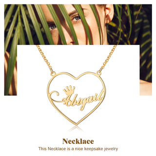 Personalized Rhodium Plated Name Necklace