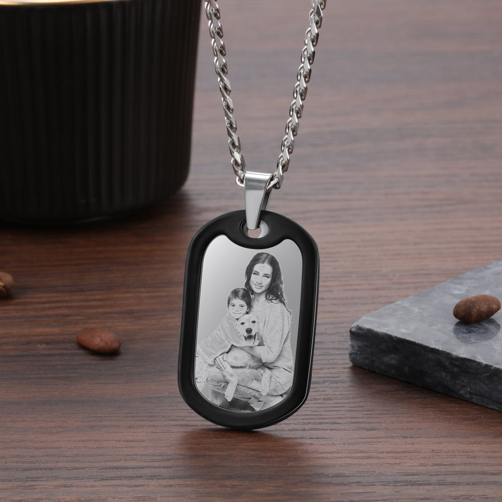 Stainless Steel Personalized Photo Necklace