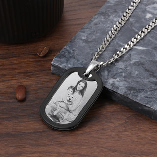 Stainless Steel Personalized Photo Necklace