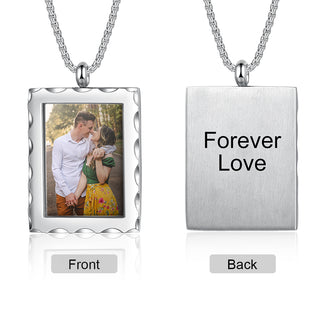Stainless Steel Personalized Photo Pendant Necklace