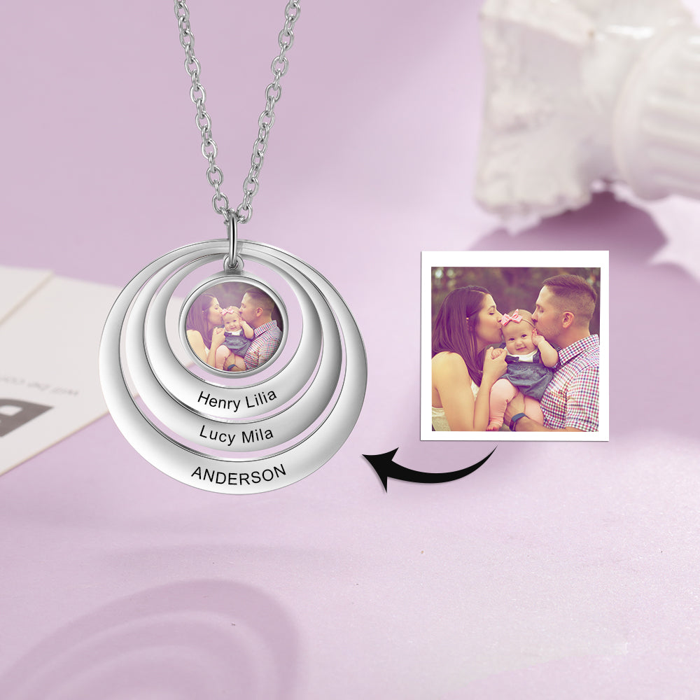 Personalized Stainless Steel Photo Necklace