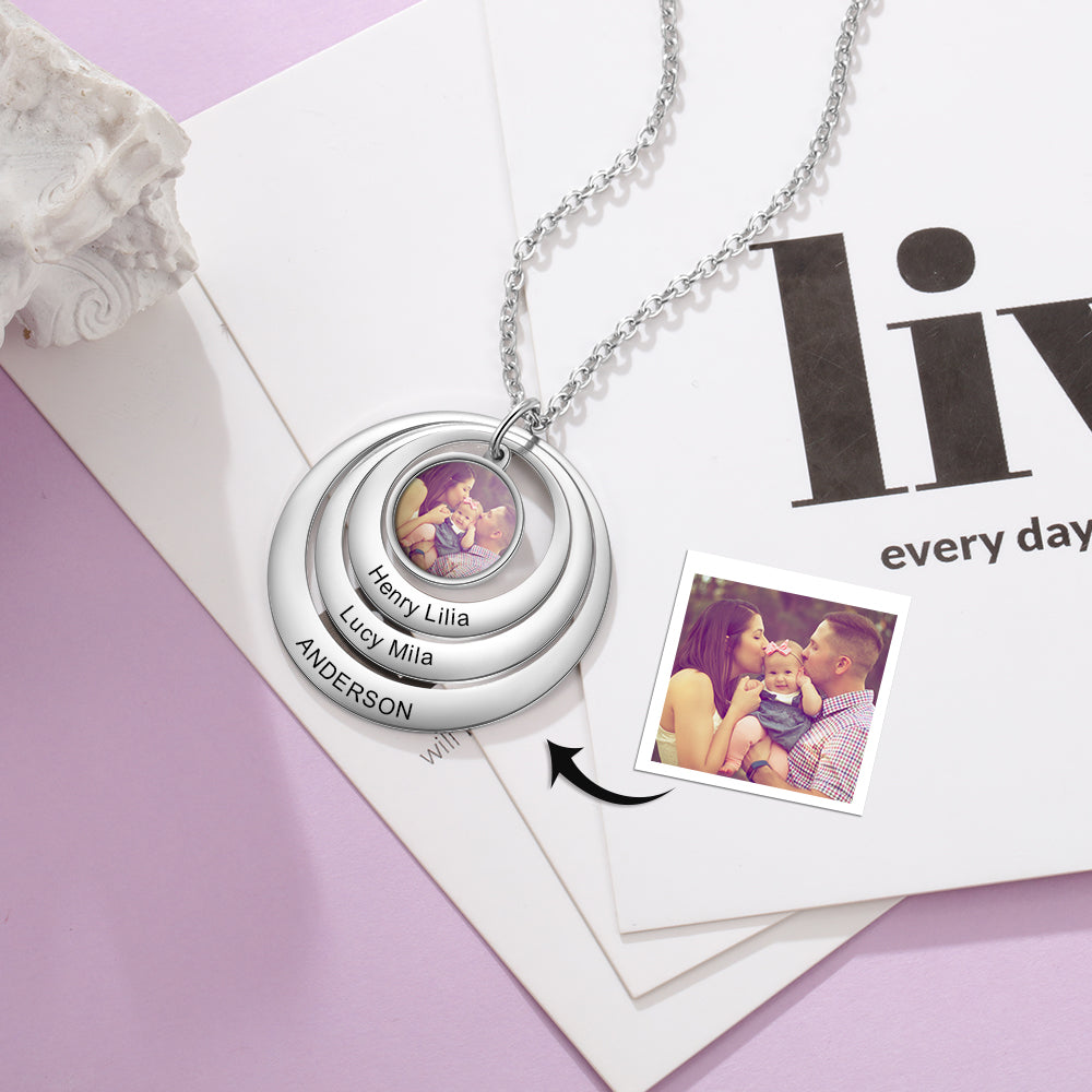 Personalized Stainless Steel Photo Necklace