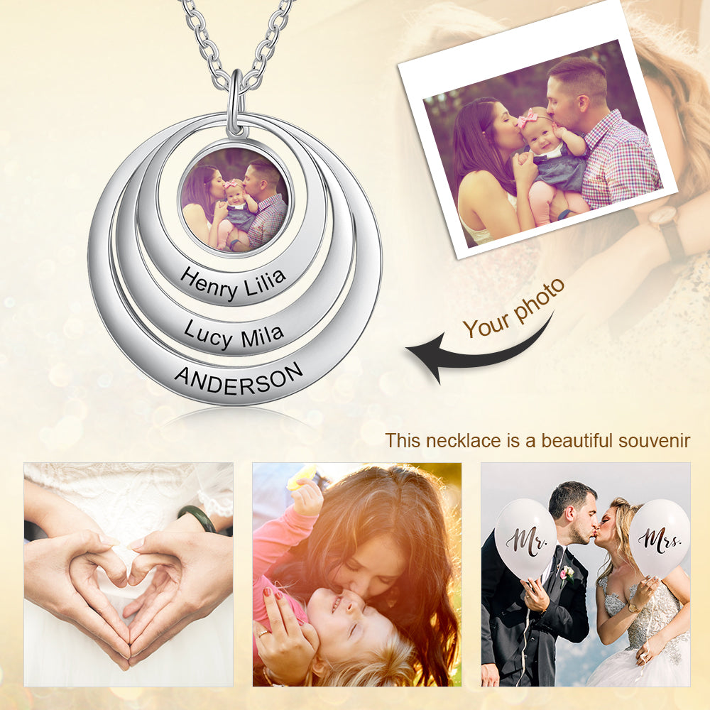 Personalized Stainless Steel Photo Necklace