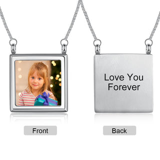 Personalized Stainless Steel Photo Necklace