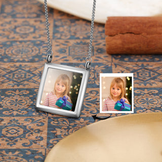 Personalized Stainless Steel Photo Necklace