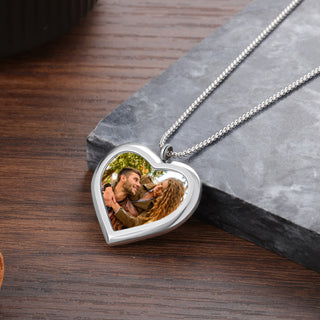 Stainless Steel Personalized Photo Pendant Necklace