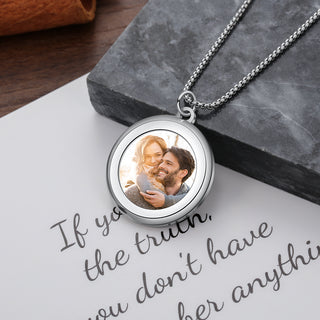 Personalized Stainless Steel Photo Necklace