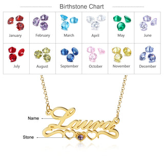 Personalized Rhodium Plated Name Necklace