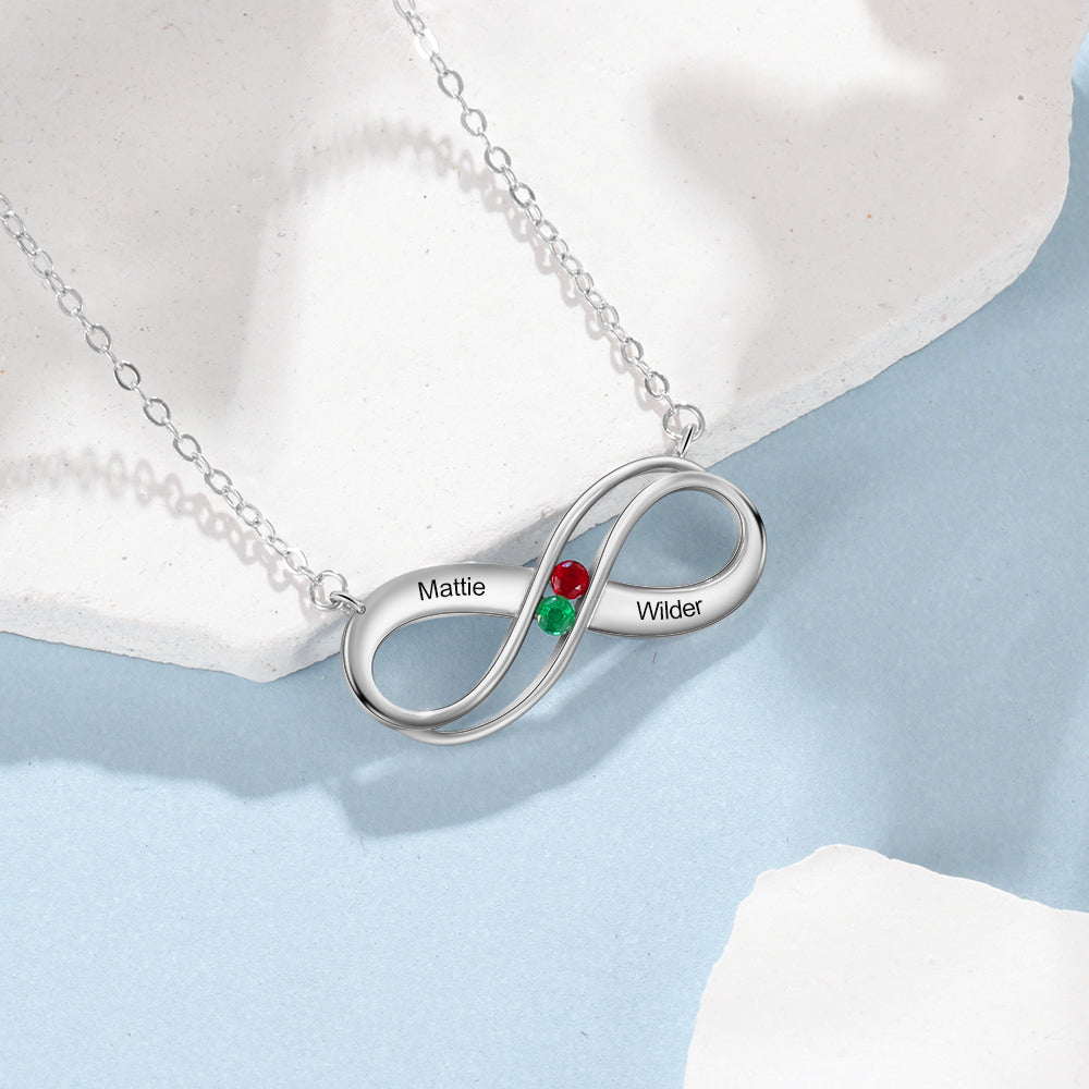 925 Sterling Silver Infinity Necklace