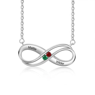 925 Sterling Silver Infinity Necklace