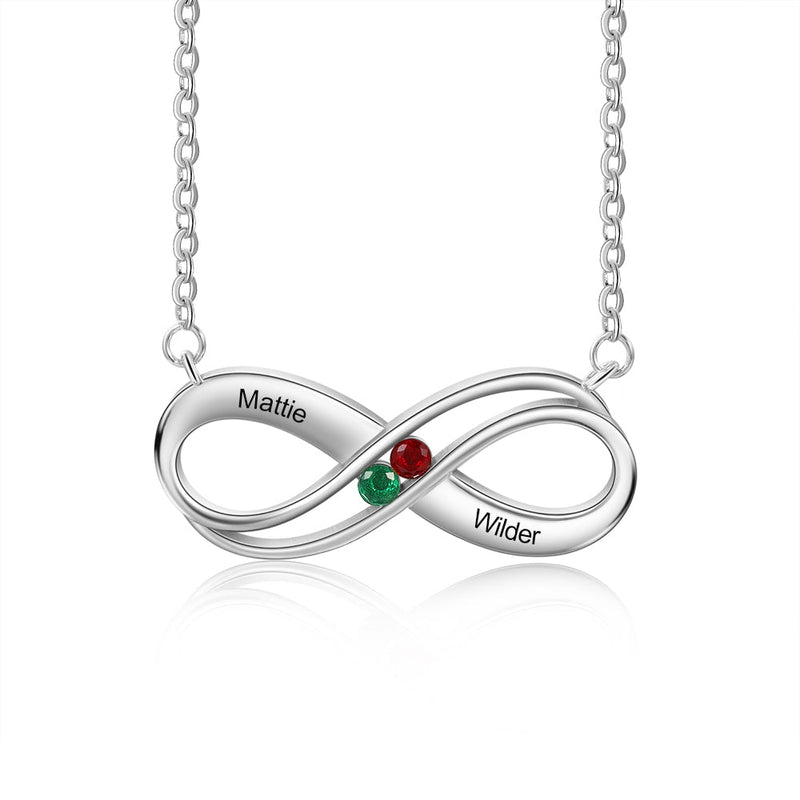 925 Sterling Silver Infinity Necklace