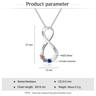 925 Silver Infinity Necklace