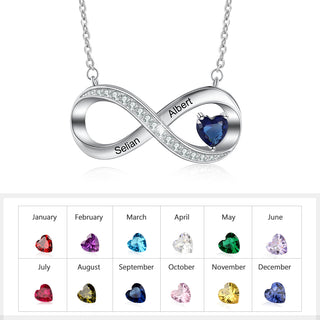 925 Sterling Silver Infinity Necklace