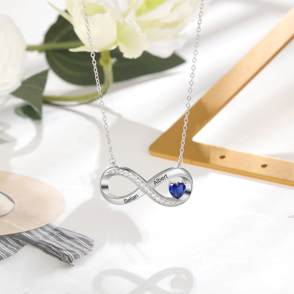 925 Sterling Silver Infinity Necklace