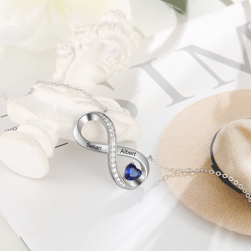 925 Sterling Silver Infinity Necklace