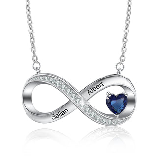 925 Sterling Silver Infinity Necklace