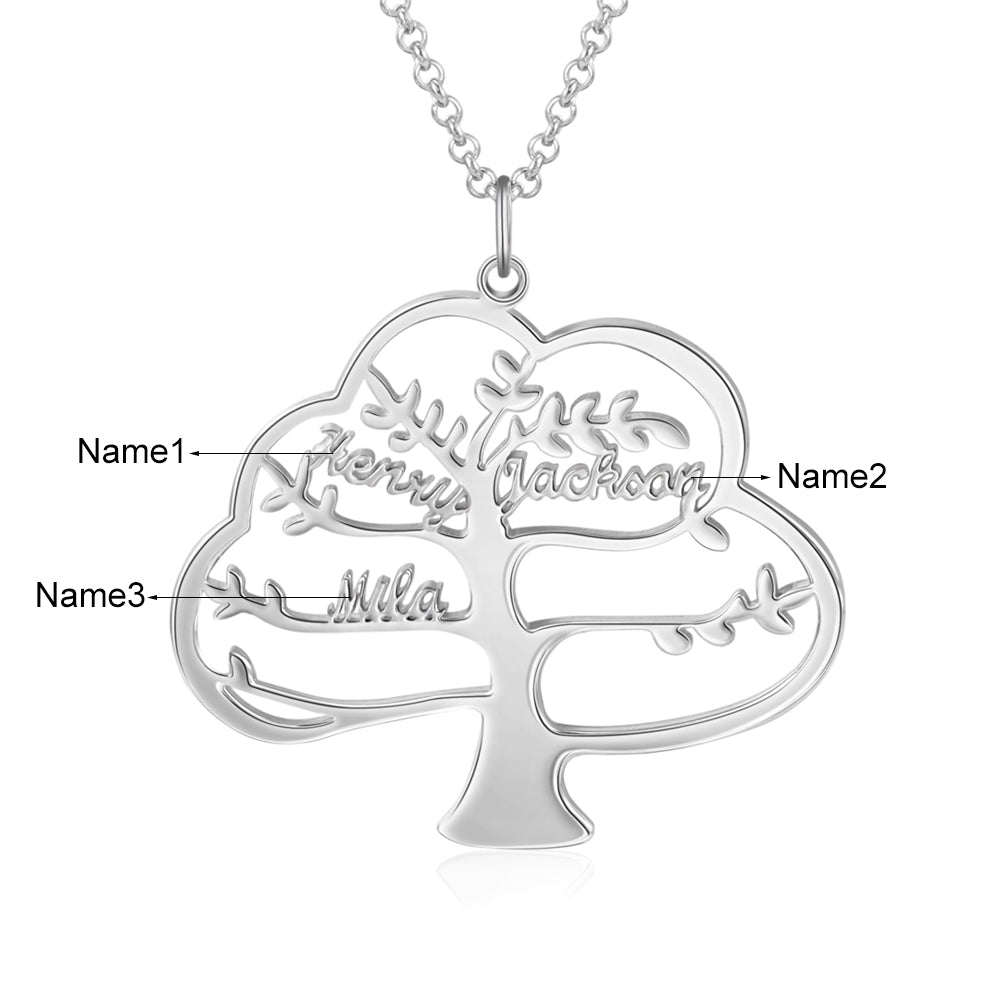 Personalized Rhodium Plated Name Necklace