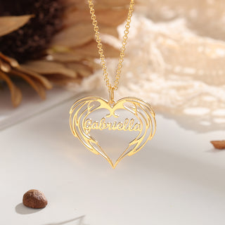 Personalized Heart Shape Name Necklace