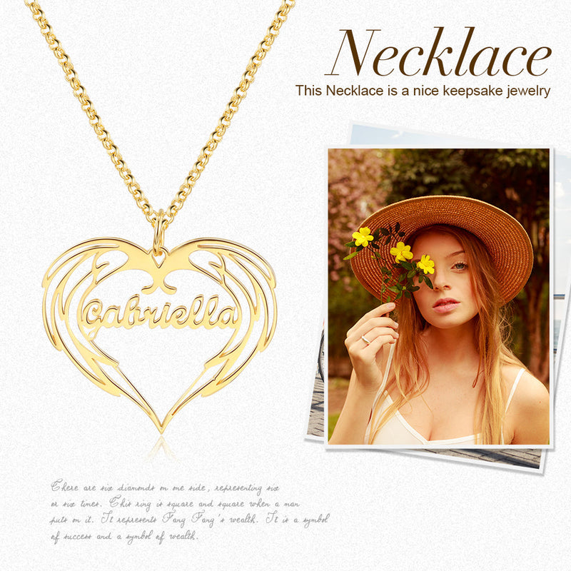 Personalized Heart Shape Name Necklace