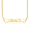 Personalized Angel Wing Name Necklace