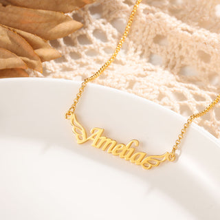 Personalized Rhodium Plated Name Necklace