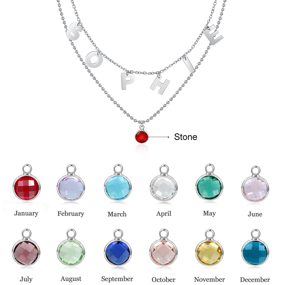 Personalized Stainless Steel Letter Necklace