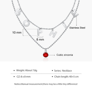 Personalized Stainless Steel Letter Necklace