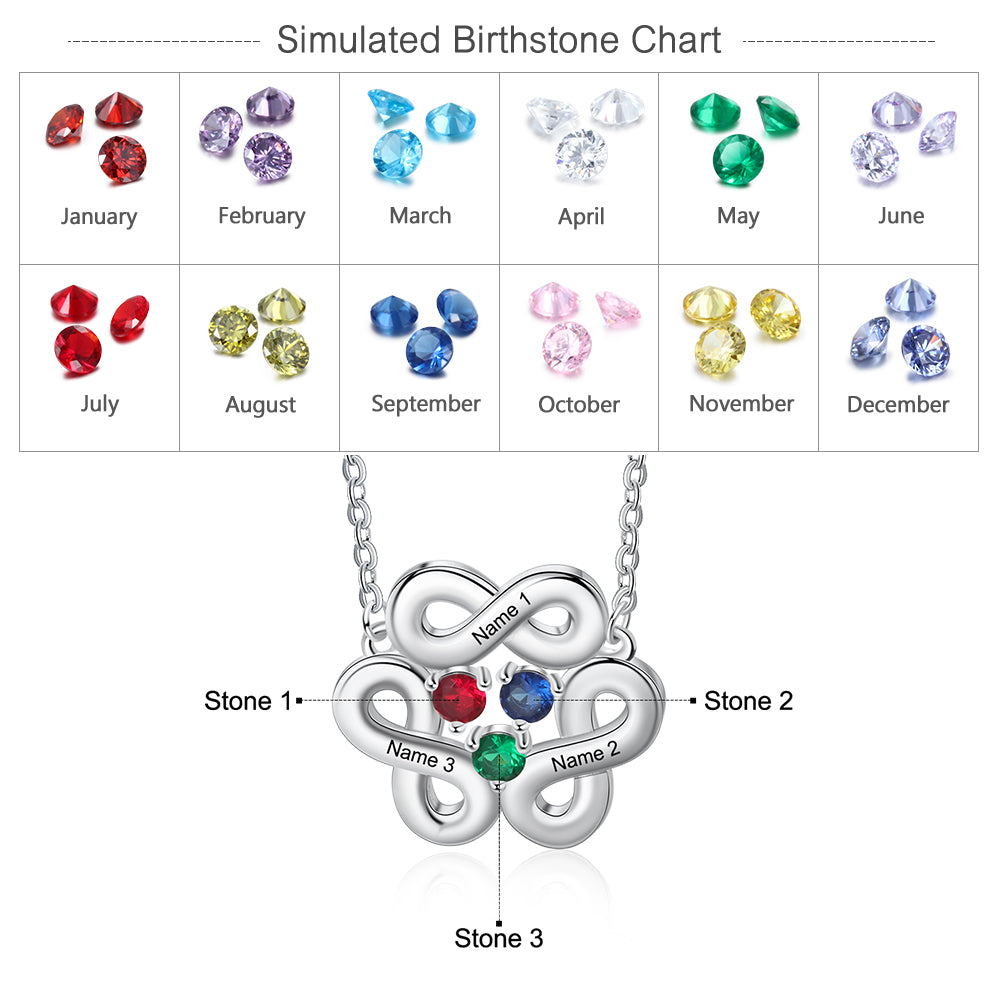 Rhodium Plated Infinity Necklace