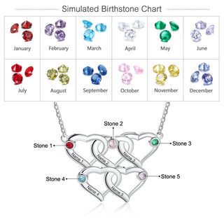 Rhodium Plated Heart Shape Necklace